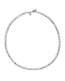 Palu Silver Disc Necklace, 6mm