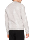 D2 Fighter Crewneck Graphic Sweatshirt, Gray