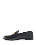 Brixton Leather Horsebit Loafer, Black