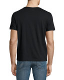 Skull Graphic Crewneck T-Shirt, Black