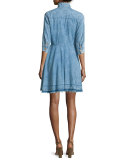 The Reformed Denim Shirtdress, Pierrot