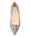 Attila Snake-Print Leather Flat