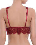 Noir Comme La Robe Special Lace Bralette, Parisian Red