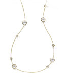 Clear Quartz Lollipop Necklace, 36"