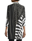 3/4-Sleeve Animal Instinct Cardigan 