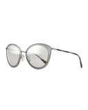 Gwynne Lens-in-Lens Mirror Sunglasses
