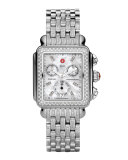 18mm Deco Diamond Taper 7-Link Bracelet Strap, Steel