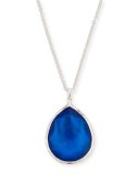 Silver Teardrop Pendant Necklace