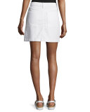 Le Francoise Denim Skirt, White