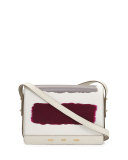 Pulce Leather Crossbody Bag, White Multi
