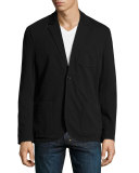 Slub Jersey Two-Button Blazer