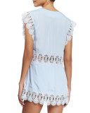 Stevie Lace-Insert Mini Dress