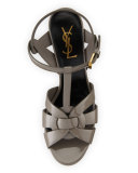 Tribute Patent Mid-Heel Sandal, Fog