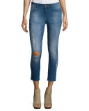 Florence Distressed Skinny Cropped Jeans, Punk