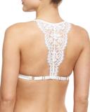 Fatal Attraction Triangle Lace Bralette, White