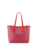 Marlborough Iphis Printed Little Tote Bag, Red