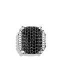 Wheaton Ring with Black and White Diamonds