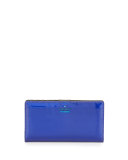 ranier lane stacy iridescent wallet, nightlife blue