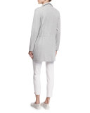 Long Cotton Interlock Jacket 