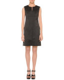 Split-Neck Skimmer Dress