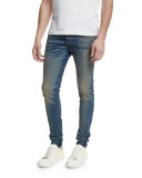 Waterloo Distressed Skinny Jeans, Blue