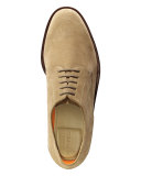 Carter Grand.OS Plain-Toe Suede Oxford, Milkshake (Tan)