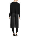 Long-Sleeve Duster W/ Slip, Plus Size 