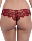 Noir Comme La Robe Lace Panties, Parisian Red