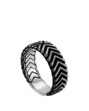 Men's Bedeg Triangle Line Pattern Band Ring
