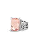 Wheaton Ring with Morganite and Diamonds