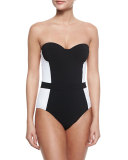 Lipsi Two-Tone One-Piece Swimsuit