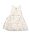 Sleeveless Tulle Butterfly Dress, Blush, Size 2-6X