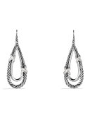 X Drop Earrings with Diamonds