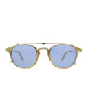 Hampton Square Sunglasses, Blonde