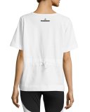 Climalite Animal-Print Workout T-Shirt, White