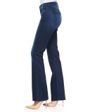 Boot-Cut Denim Jeans, Medium Indigo