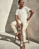 Vintage Garden Floral-Print Skinny Ankle Jeans, Multi