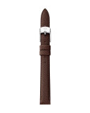 Saffiano Leather Watch Strap, Brown