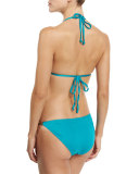 Italian Positano Swim Top, Aqua