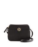 Ivy Micro Leather Crossbody Bag, Black