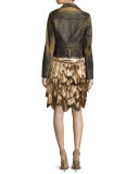 Dara Tiered Sleeveless Dress, Bronze