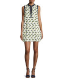 Floral-Print Beach Dress, New Ivory