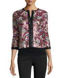 Paisley Sequined Cardigan