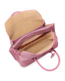 Milla Medium Crocodile-Embossed Tote Bag, Pink