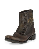 Bowery Button Boot, Gray