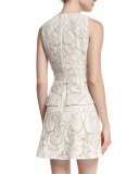 Sleeveless Peplum Cocktail Dress