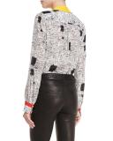 Gary Printed Colorblock Shirt