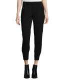 Patchwork Cargo Trousers, Black