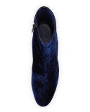 Fenellie Velvet Zip-Up Bootie