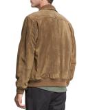 Suede Flight Jacket, Tobacco (Brown)
